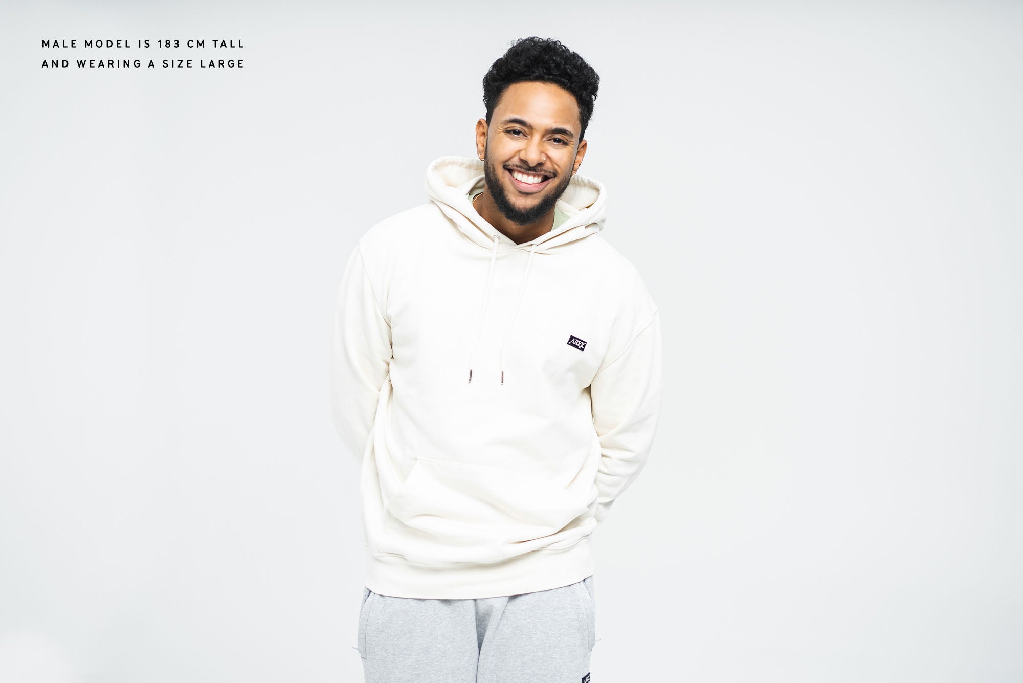 ARKK Apparel ARKK Box Logo Hoodie | Winther White Hoodie